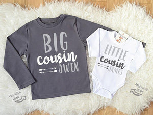 Custom Big Cousin Little Cousin Matching Shirts. - Princess Tara